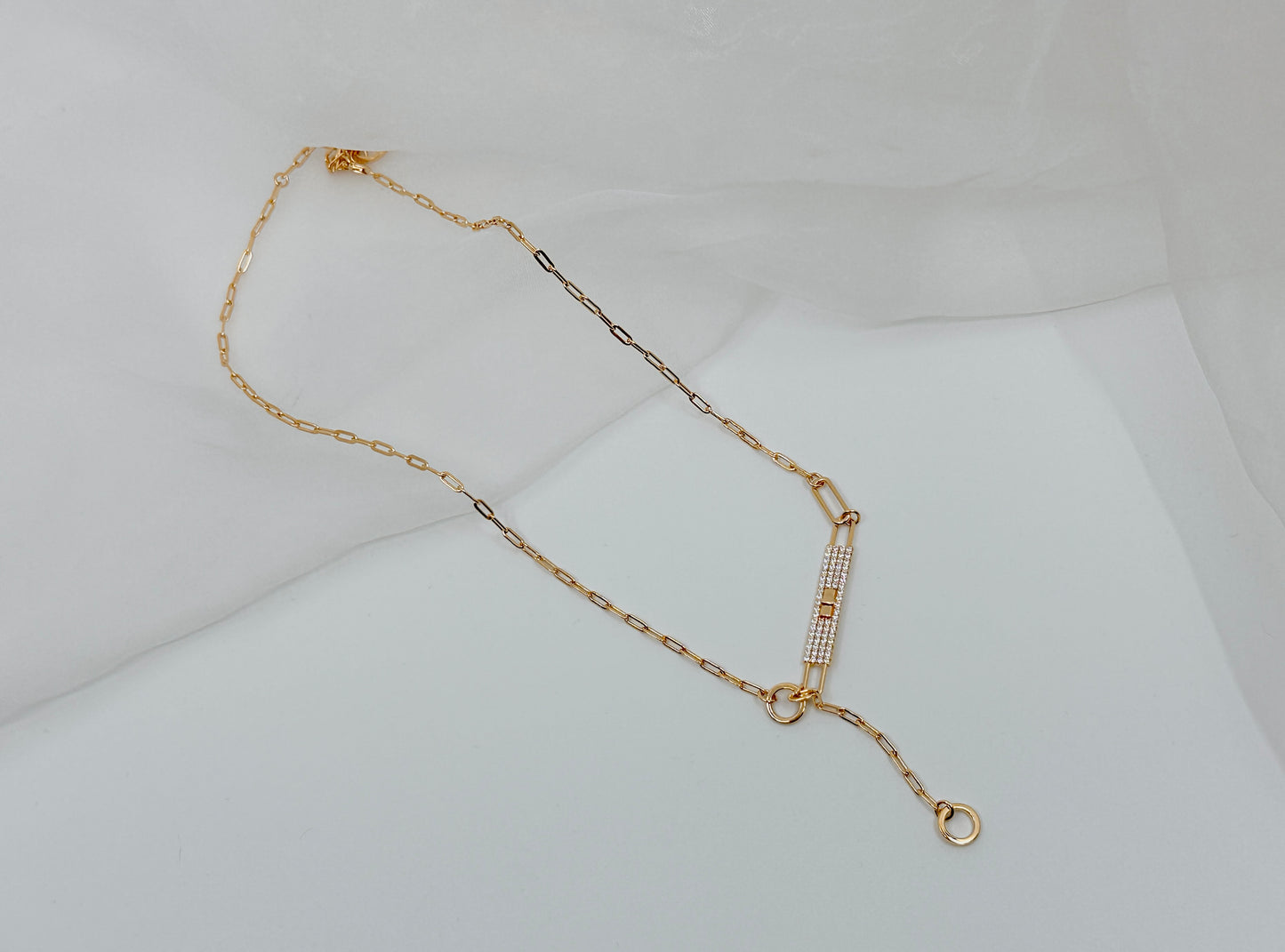 [S925 Silver] Once Again - Rose Gold Necklace