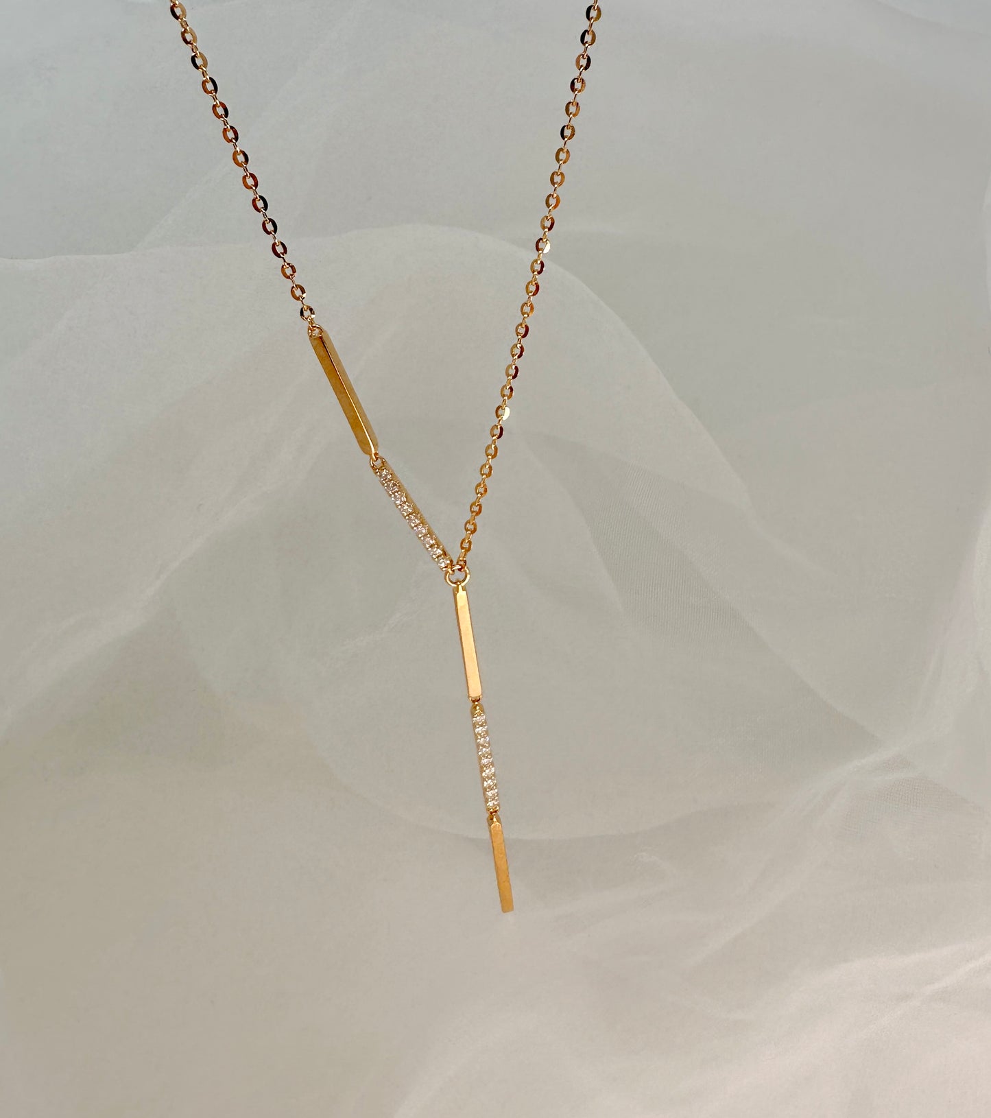 Rainfall Romance - Rose Gold Necklace