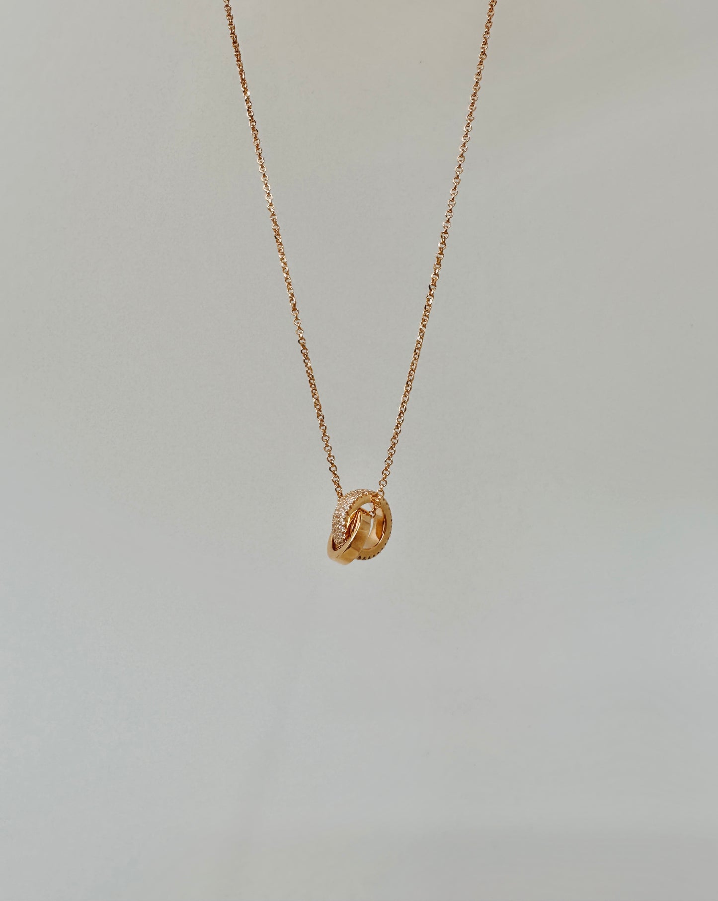[S925 Silver] Still With You - Rose Gold Necklace