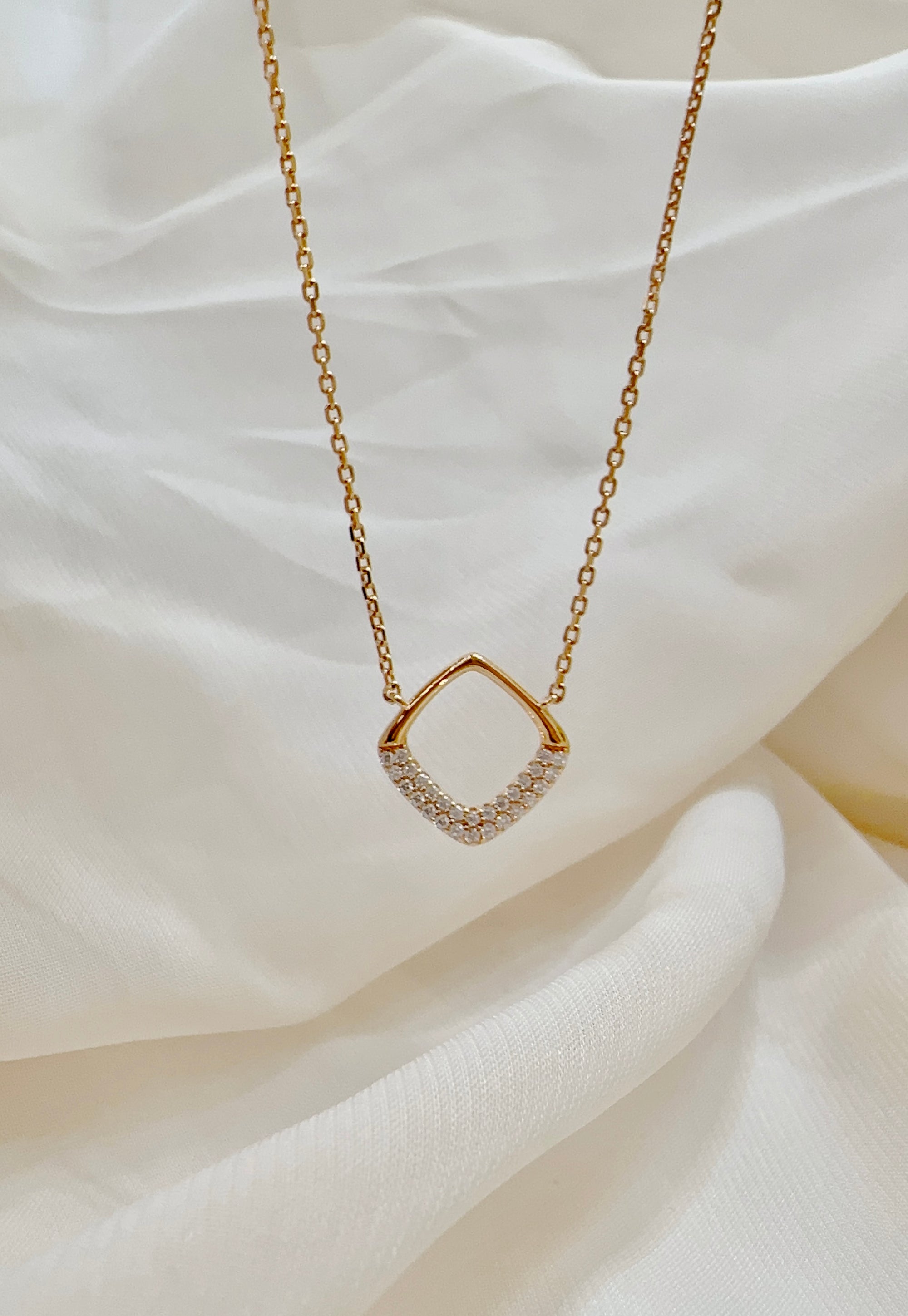 Silence - Rose Gold 925 Silver Necklace