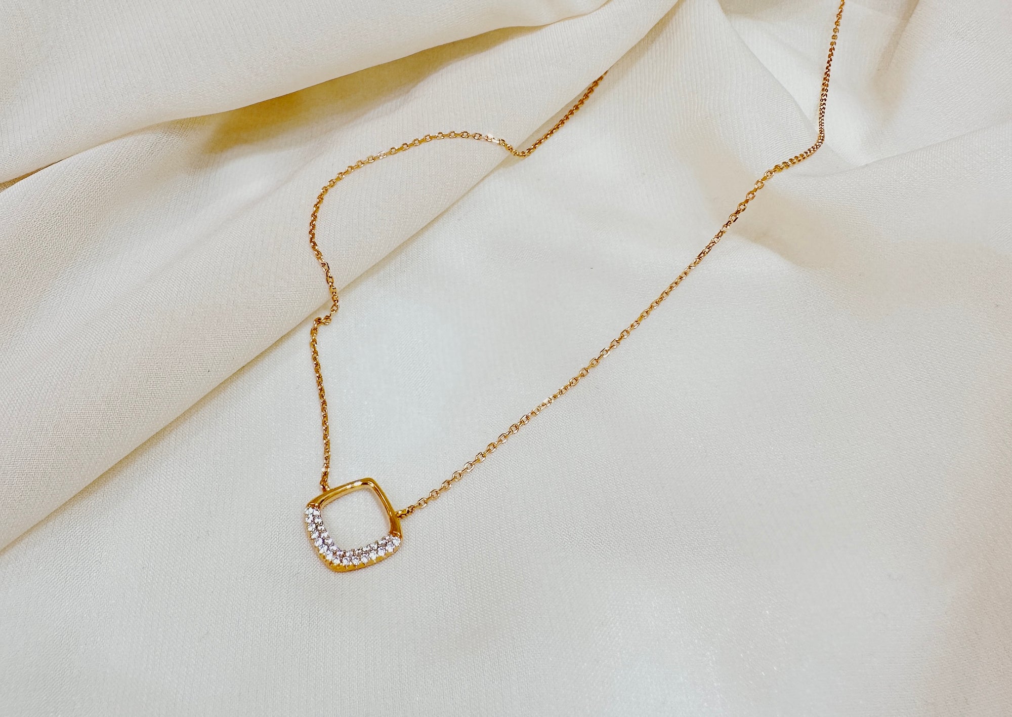Silence - Rose Gold 925 Silver Necklace