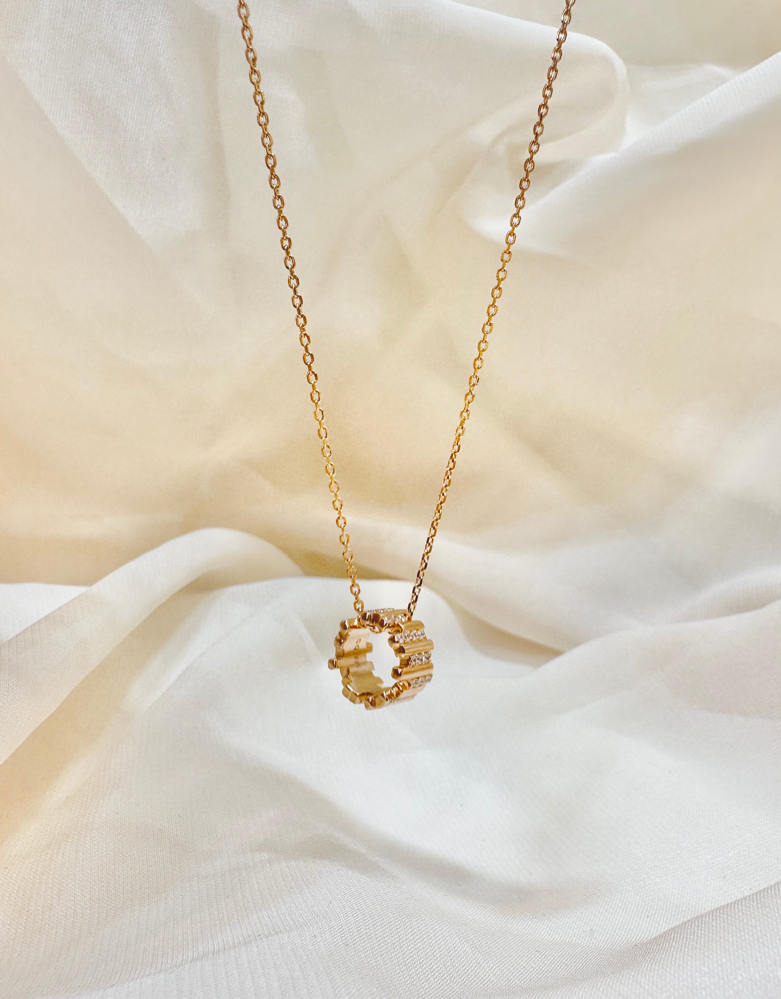 River - Rose Gold 925 Silver Necklace