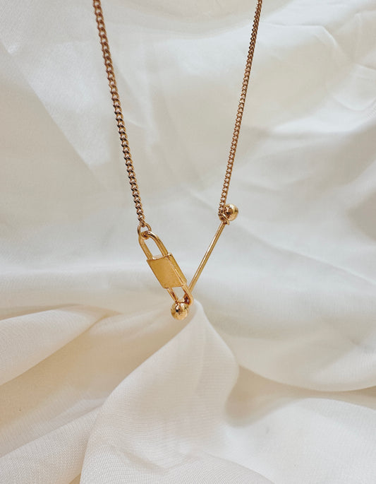 [S925 Silver] Promised Love - Rose Gold Necklace