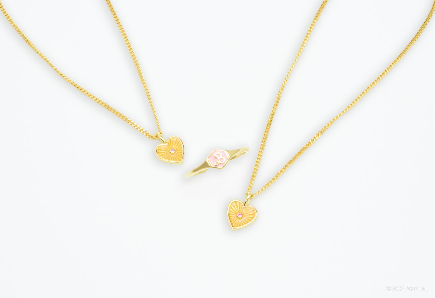 Barbie Pink Heart Necklace