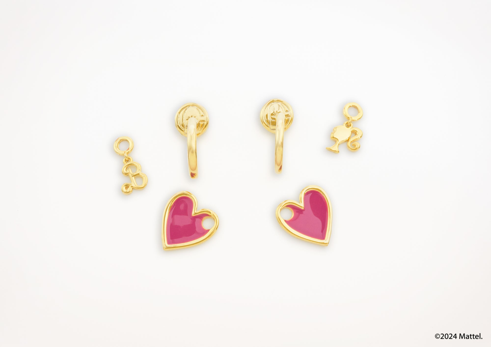 Barbie Play With Heart Clip-on Earrings