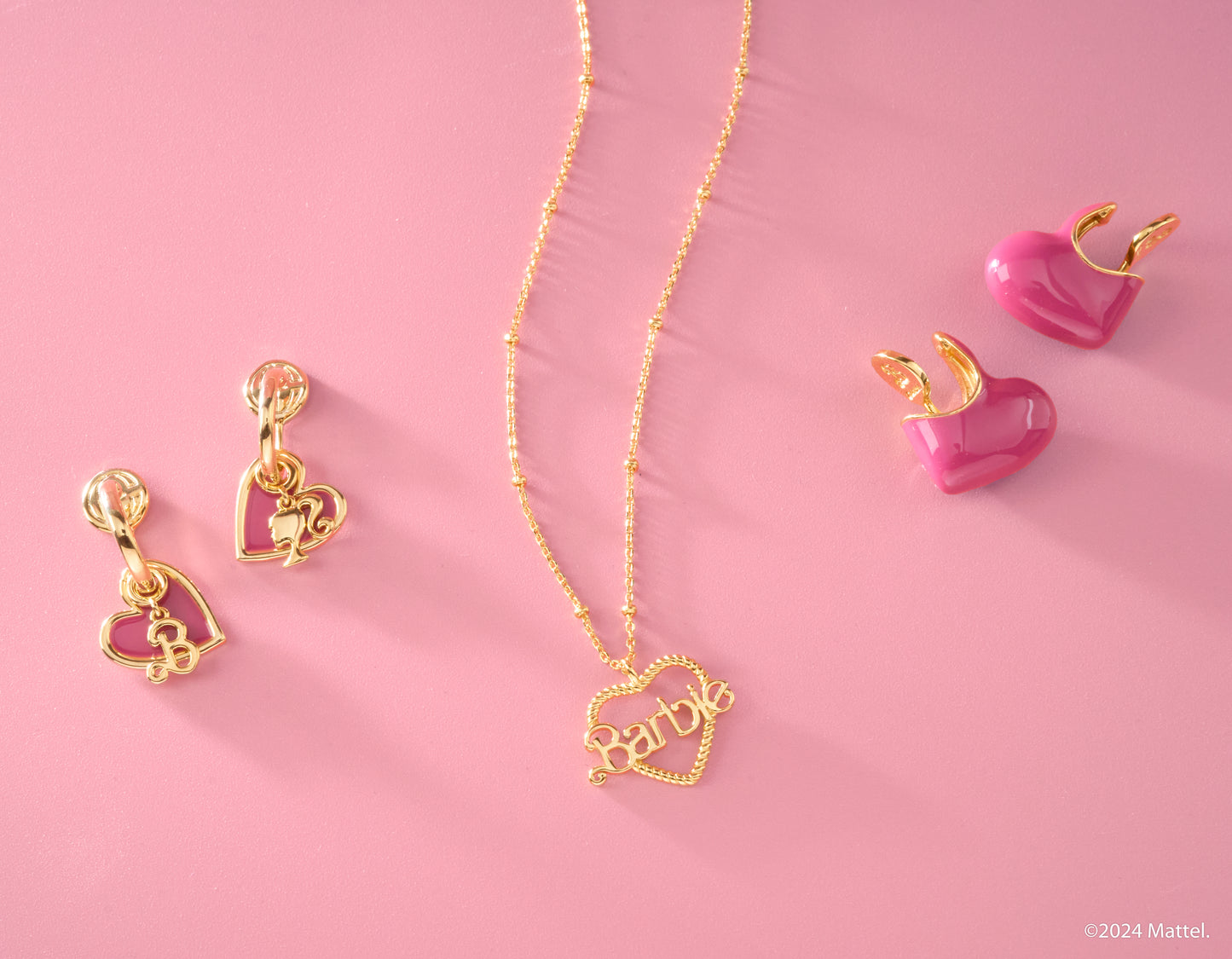 Barbie Heart Beaded Necklace