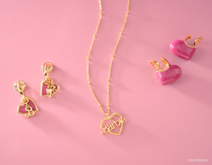 Barbie Heart Beaded Necklace