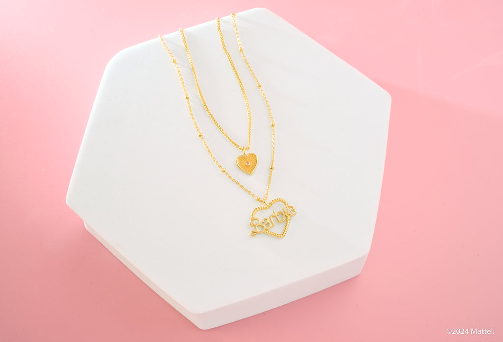 Barbie Pink Heart Necklace
