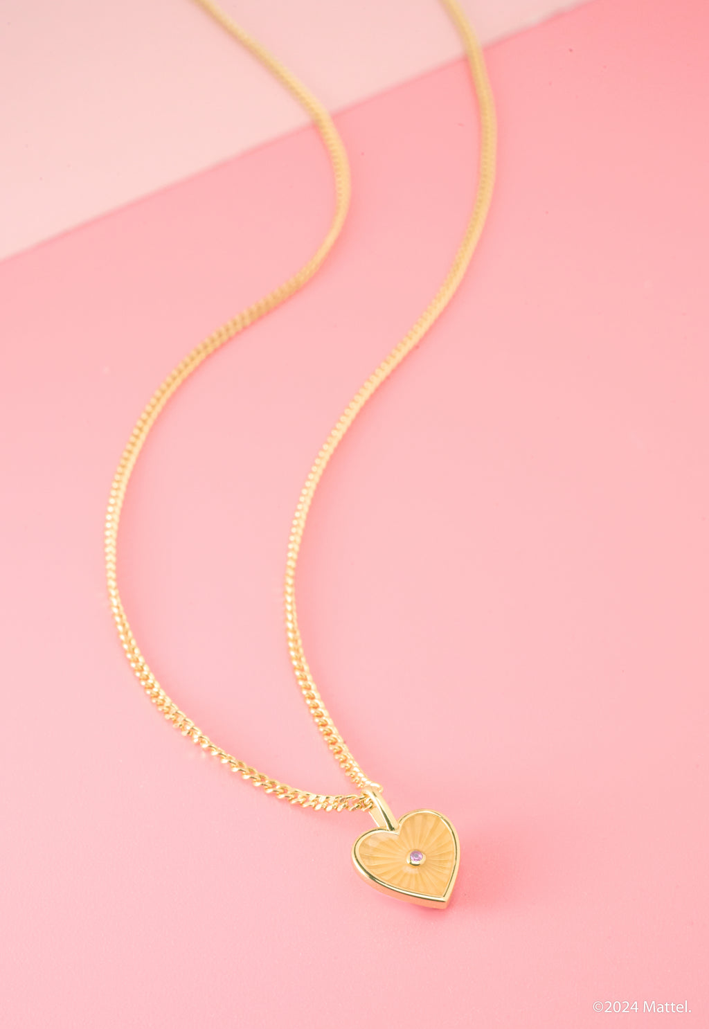 Barbie Pink Heart Necklace
