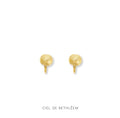 Brushed Bead Earrings (10mm/7.8mm)