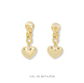 Heart Chain Earrings