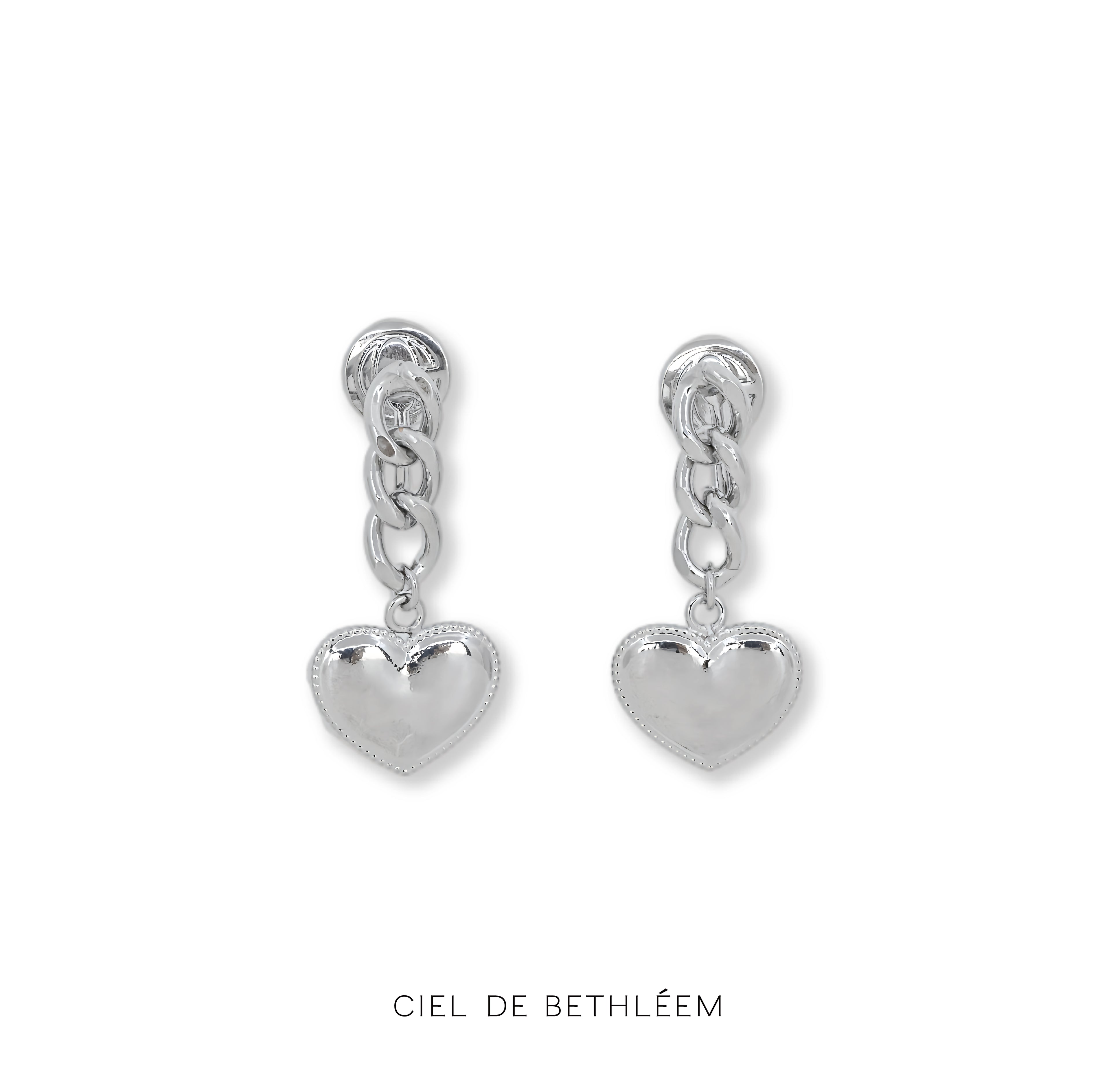 Heart Chain Earrings