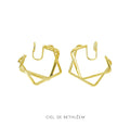 Geometric Huggie Earrings
