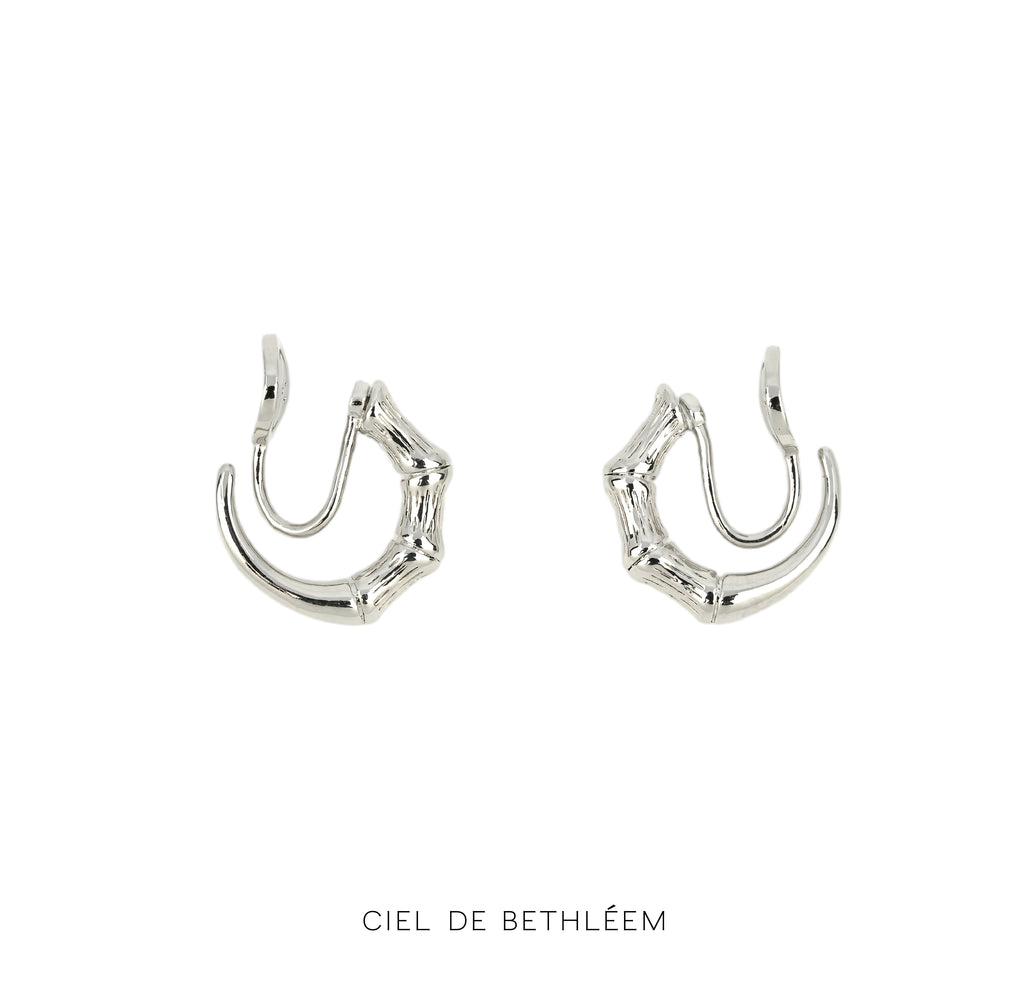 Mini Bamboo Hoop Earrings