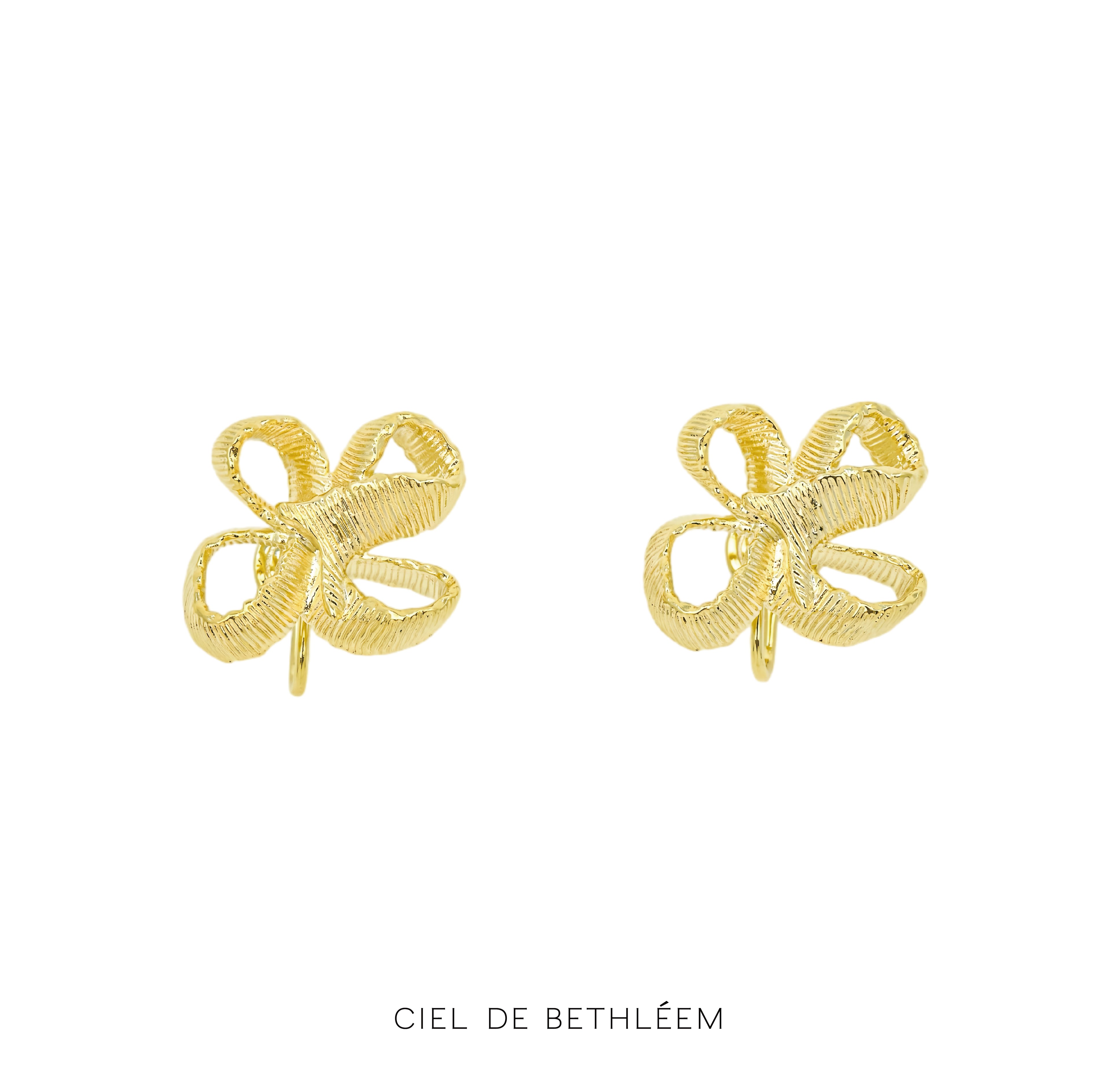Ribbon Floral Earrings
