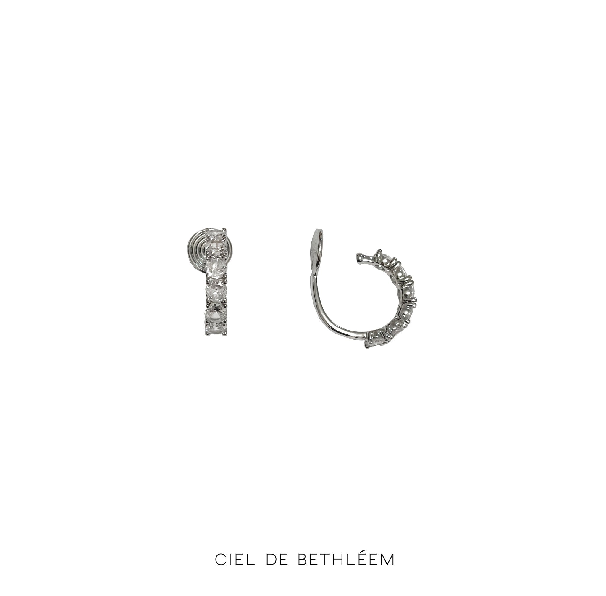 Sparkling Pave Hoop Earrings