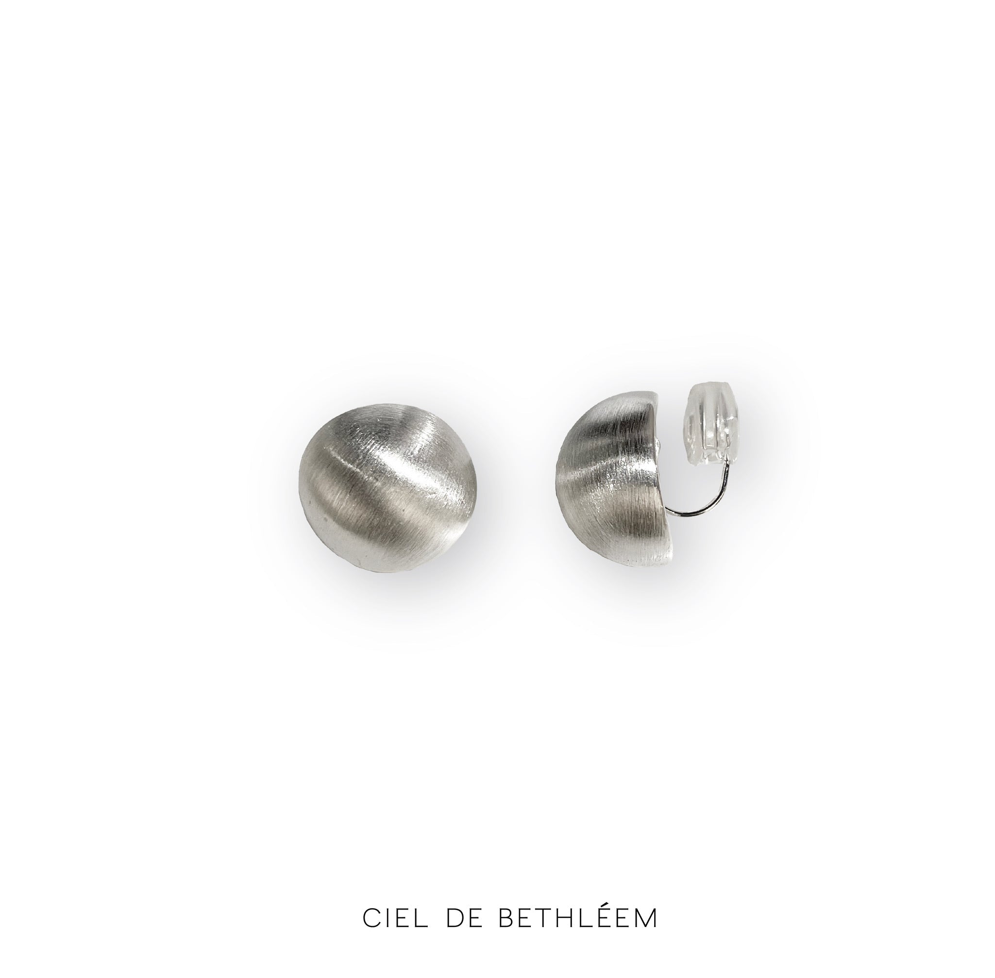 Brushed Dome Earrings