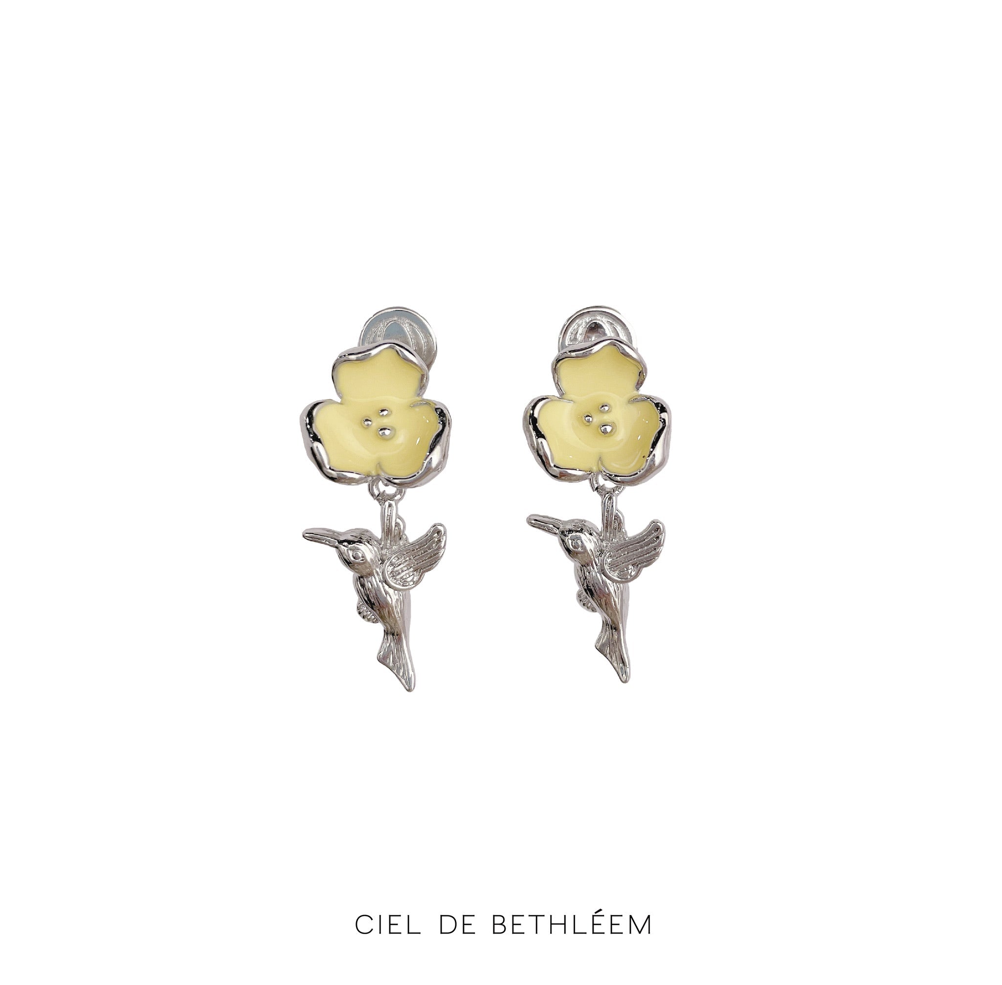 Yellow Flower and Bird