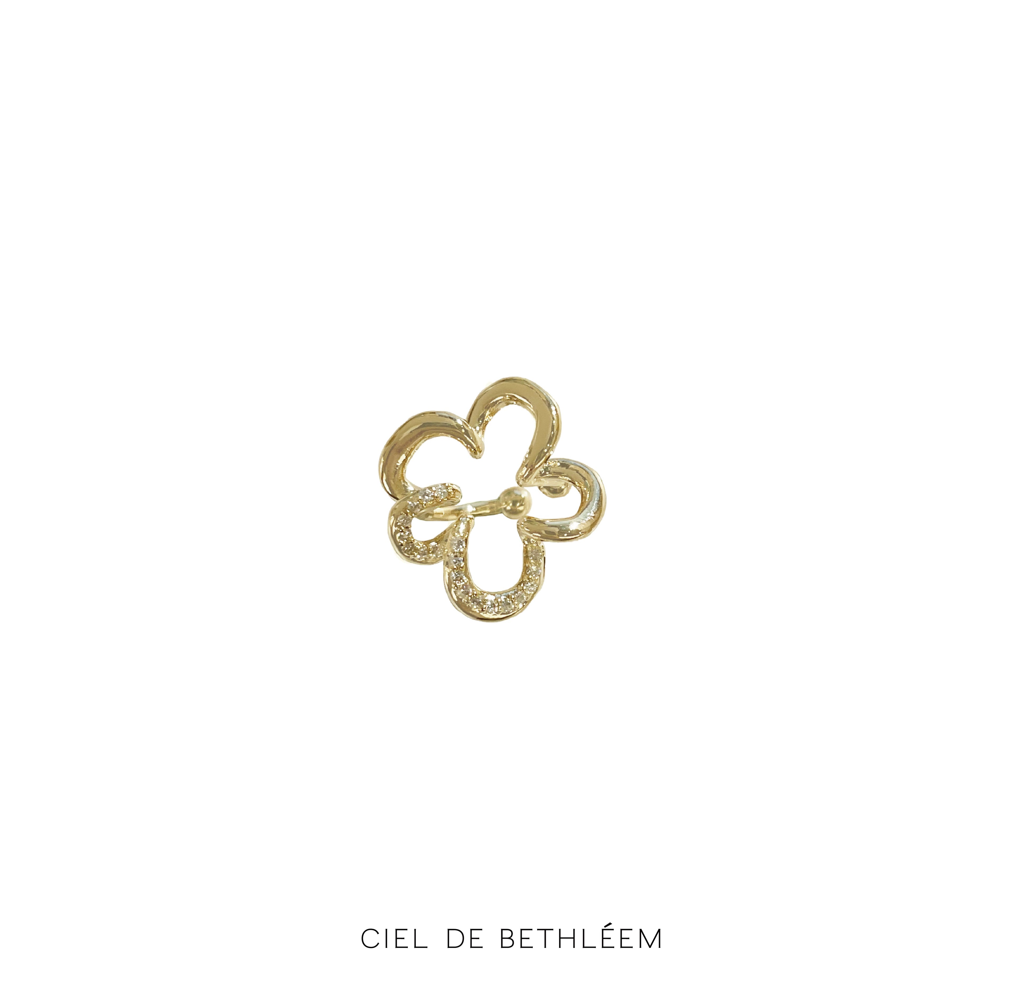 Cloud Flower Ear Cuff