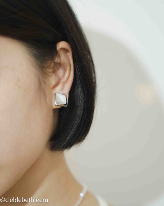 Squared Opal Earrings