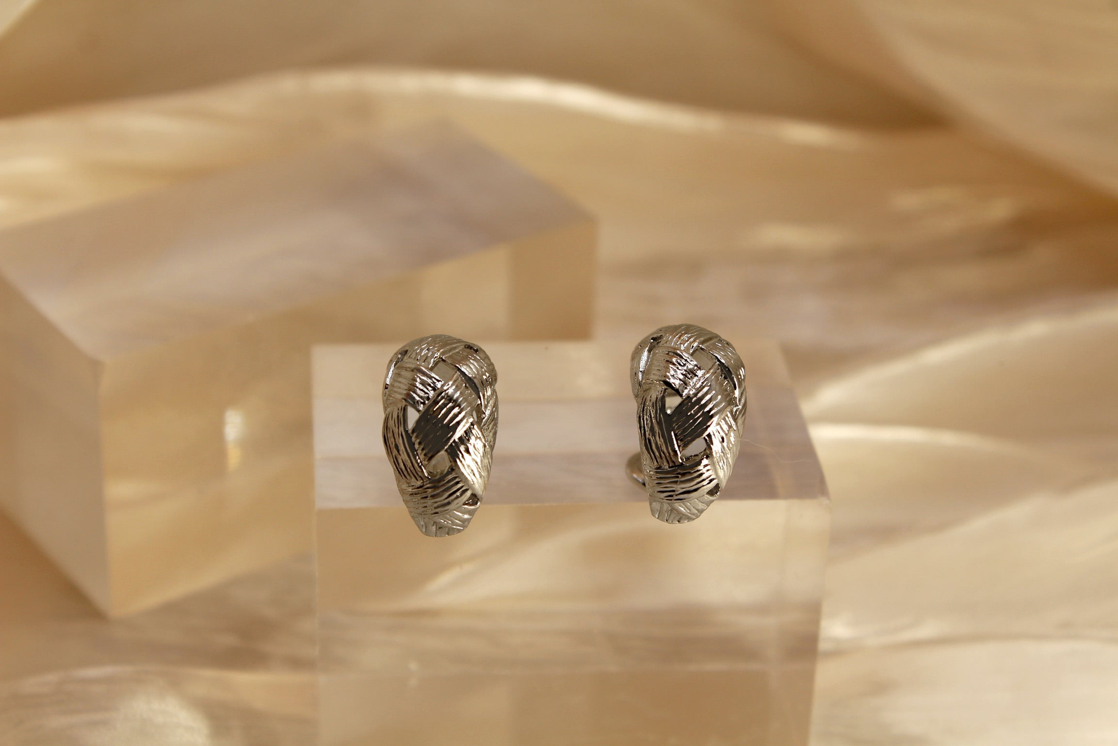 Weave Pattern Earrings