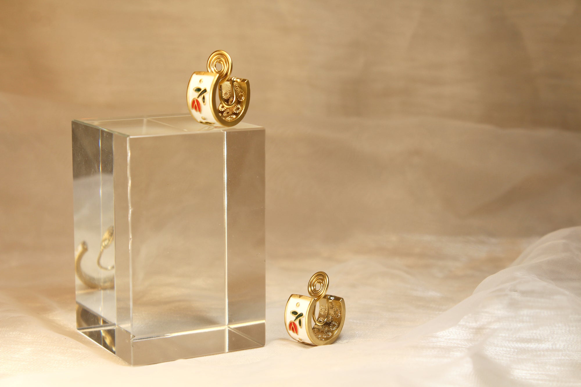 Tulip Huggie Hoop Earrings