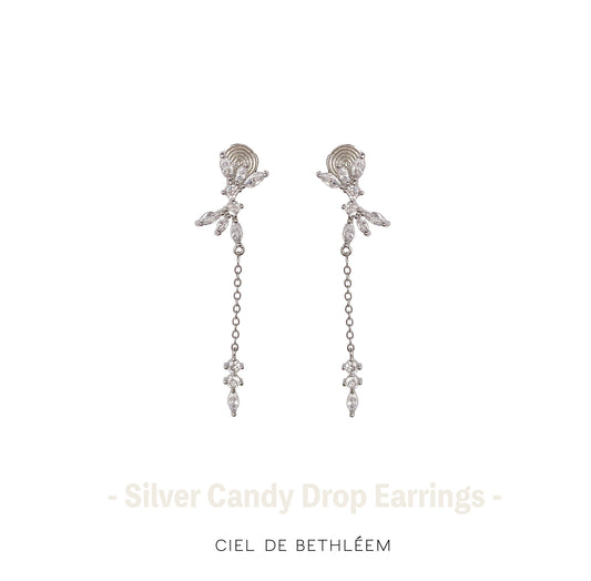 Silver Candy Drop Earrings