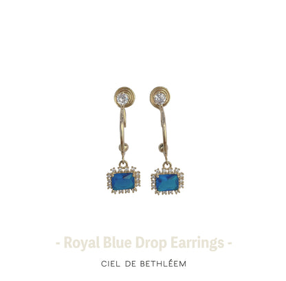 Royal Blue Drop Earrings