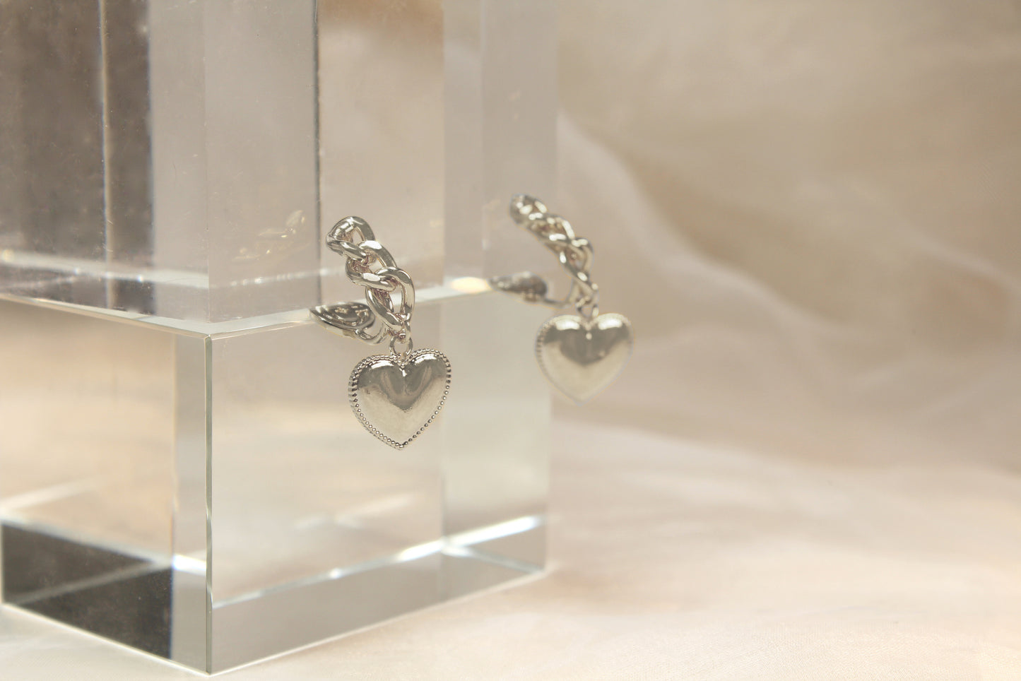 Heart Chain Earrings