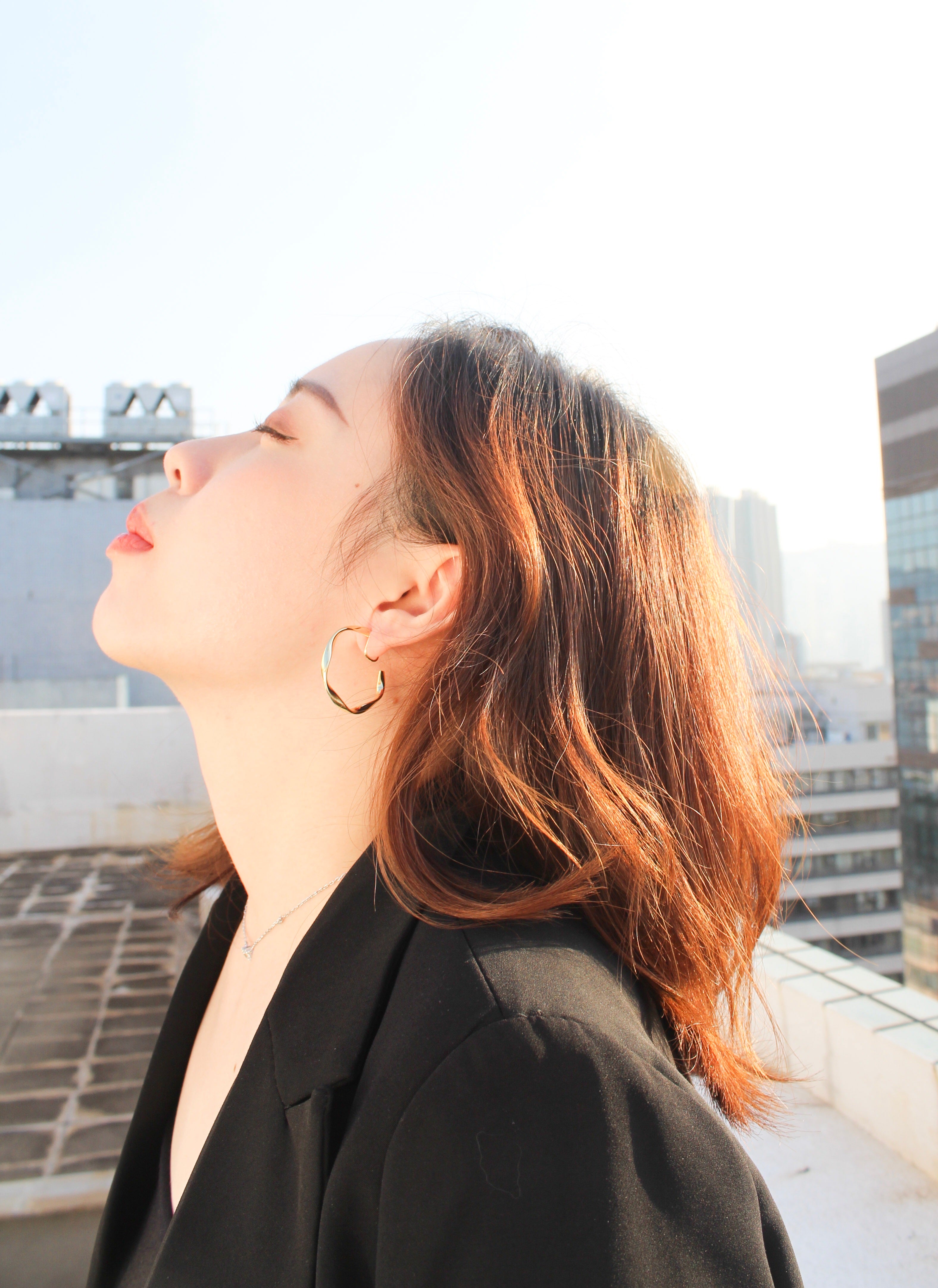 Round Hoop Clip-on Earrings