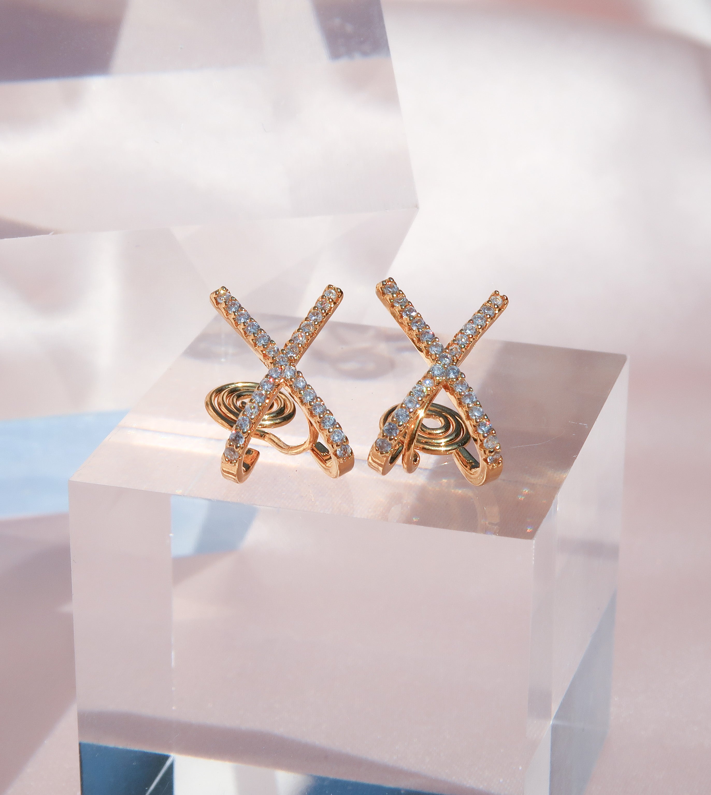 Cross Pattern Earrings