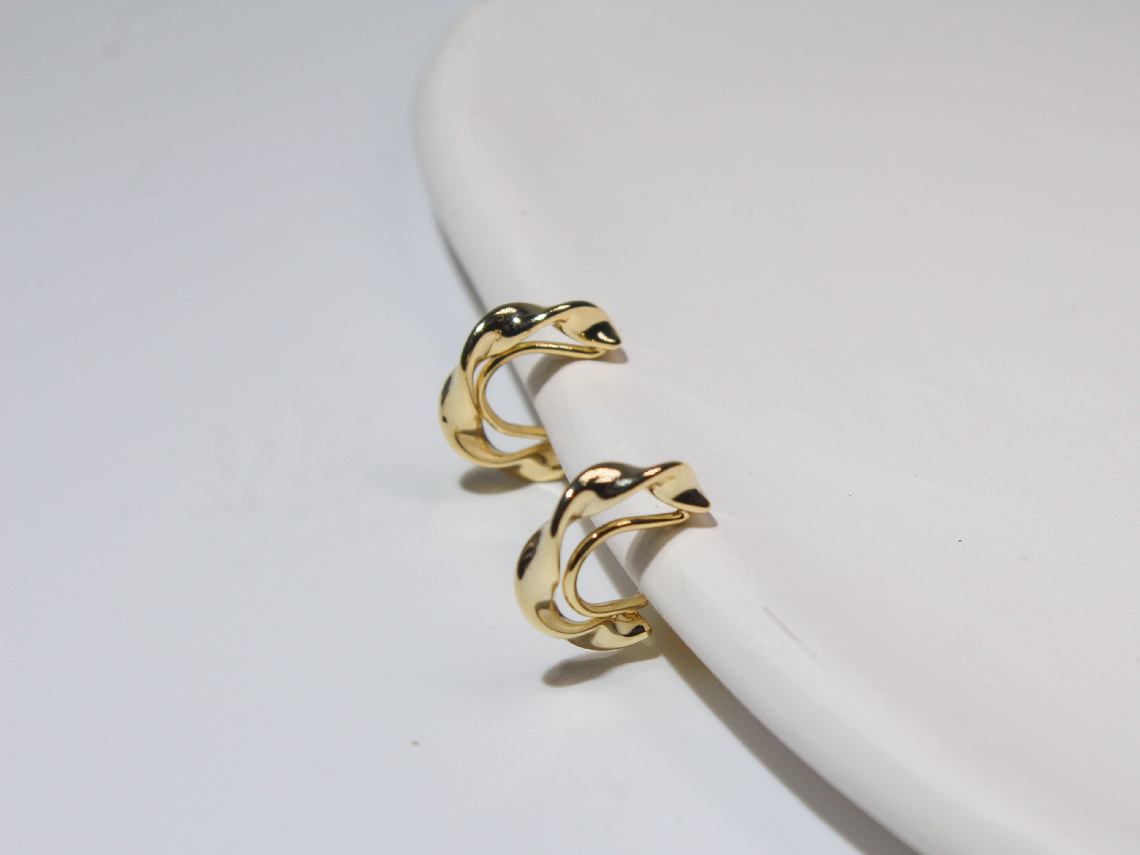 Mini Ribbon Hoop Earrings