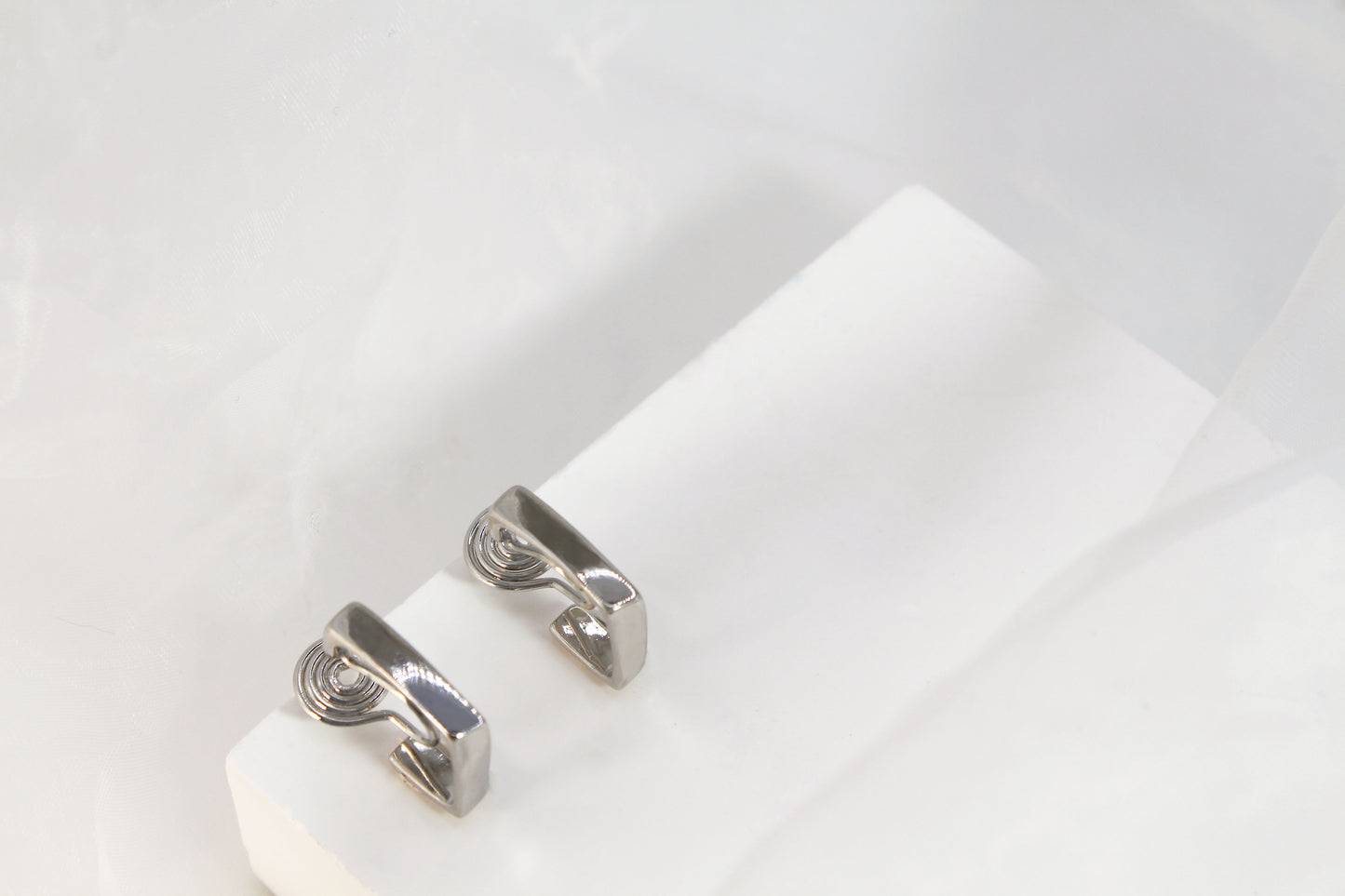 L Shape Huggie Earrings