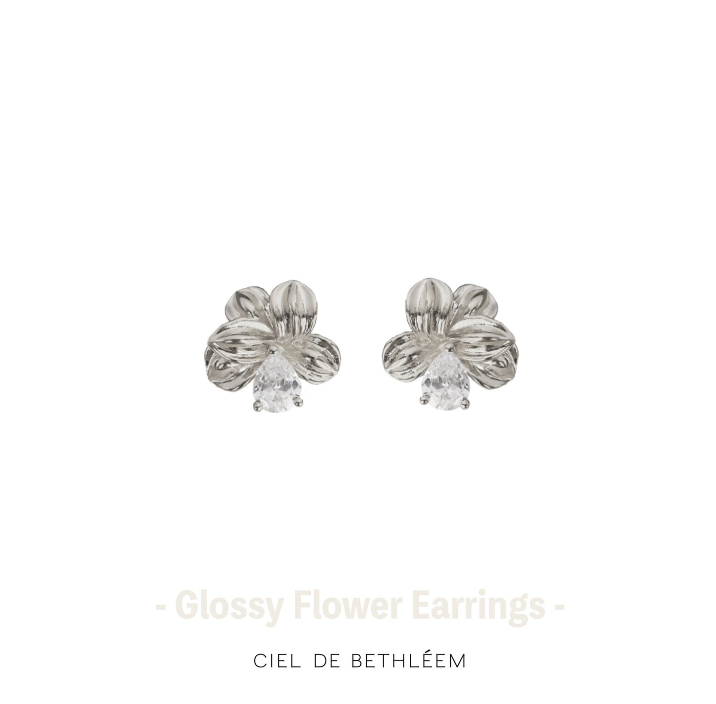 Glossy Flower Earrings