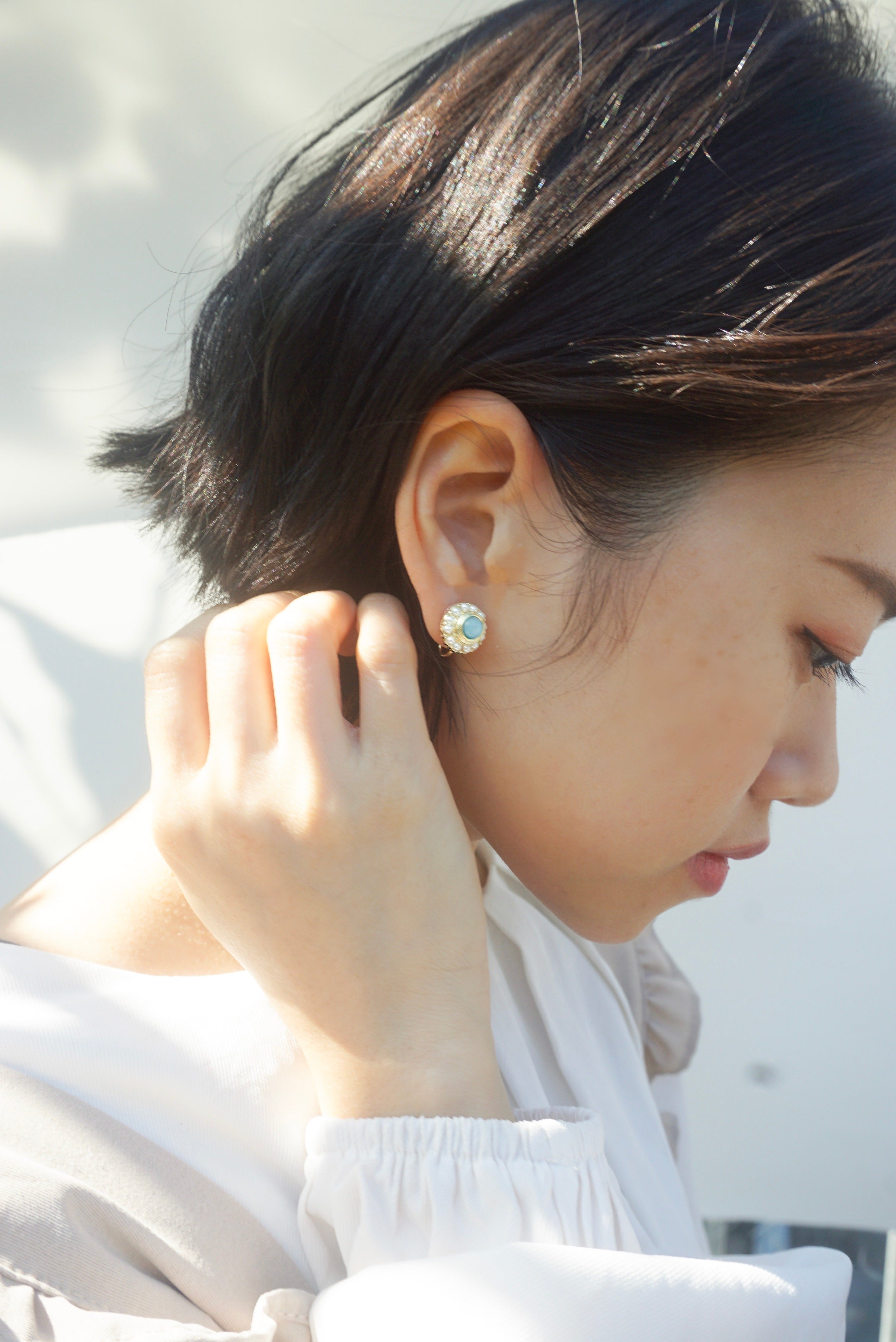 Palace Opal Stud Earrings