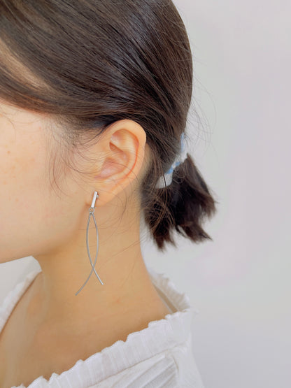 Linear Bar Drop Earrings