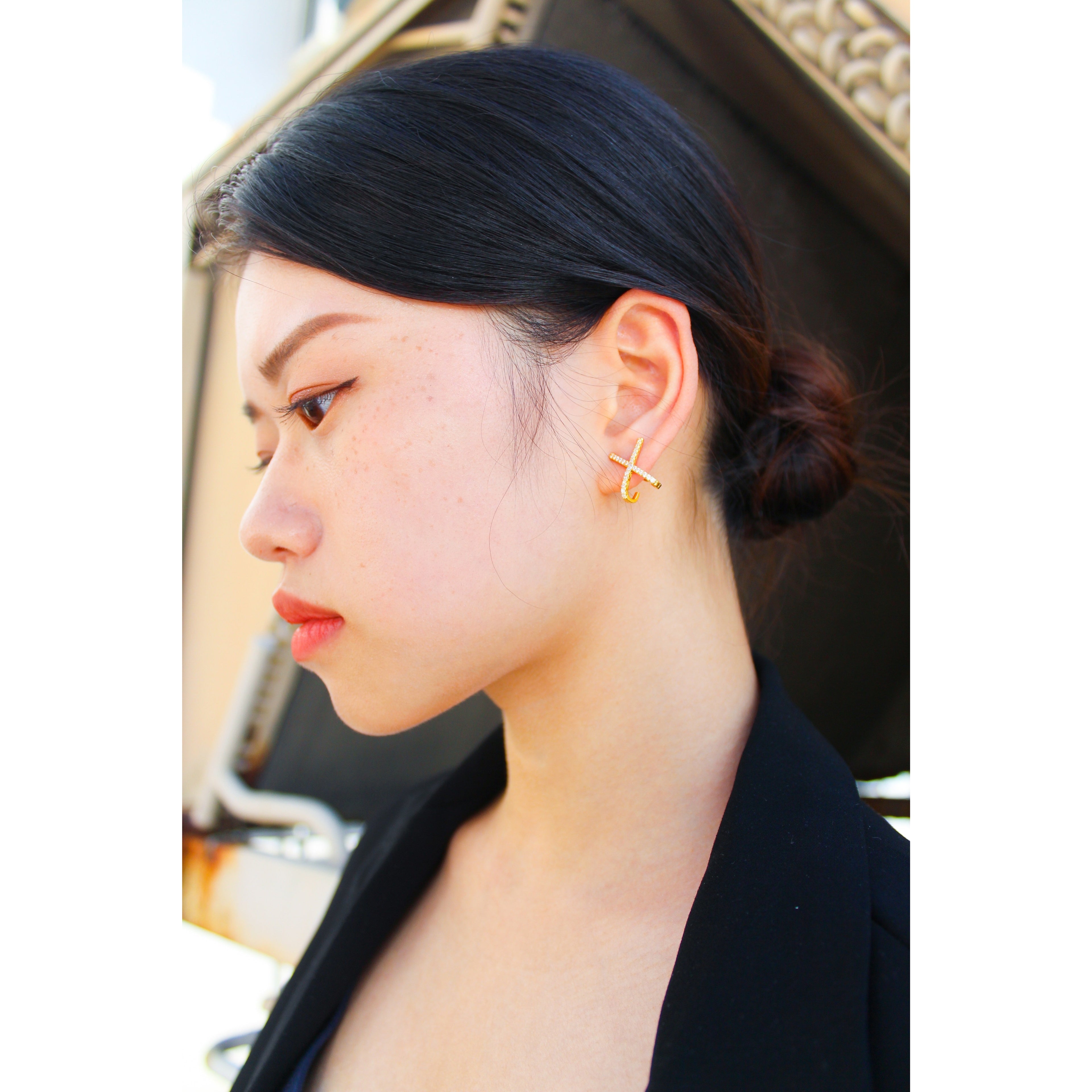 Cross Pattern Earrings