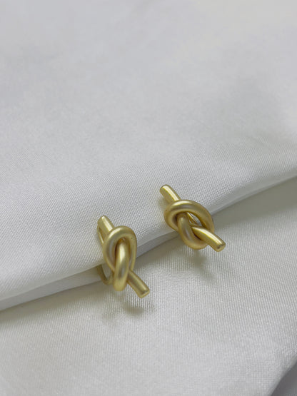 Golden Knot Earrings