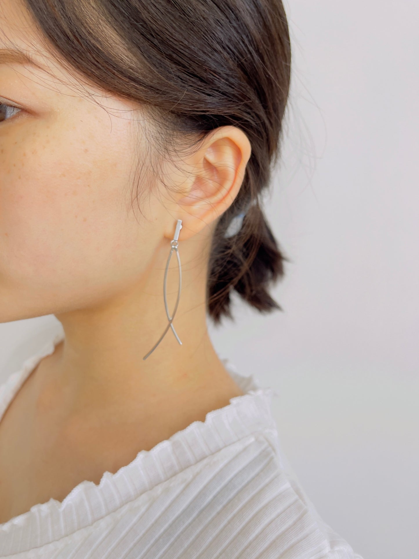 Linear Bar Drop Earrings